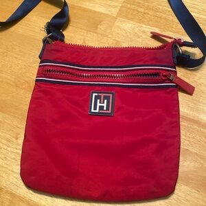 Tommy Hilfiger Sport Red Nylon Crossbody